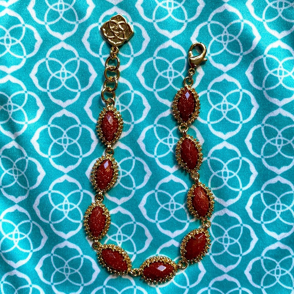Kendra Scott DISCONTINUED burnt orange Jana bracelet